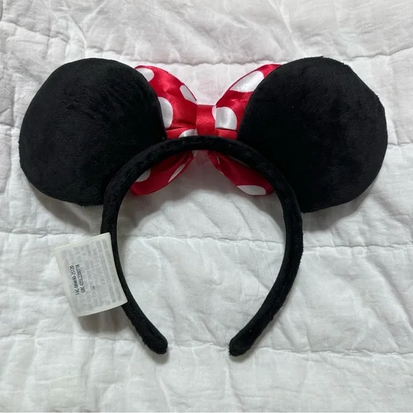 Disney Red and White Polka Dot Minnie Mouse Ears Headband - Picture 2 of 6